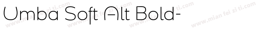 Umba Soft Alt Bold字体转换